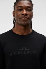 Alpha Sweatshirt Black Men J.Lindeberg Clothing 66XF542 - Image 3