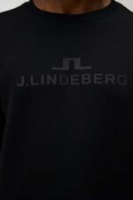 Alpha Sweatshirt Black Men J.Lindeberg Clothing 66XF542 - Image 4