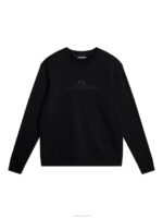 Alpha Sweatshirt Black Men J.Lindeberg Clothing 66XF542 - Image 5