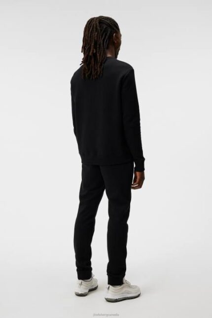 Alpha Sweatshirt Black Men J.Lindeberg Clothing 66XF542