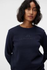 Alpha Sweatshirt Navy Women J.Lindeberg Clothing 66XF1788 - Image 4