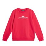 Alpha Sweatshirt Rose Red Women J.Lindeberg Clothing 66XF1790