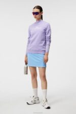 Alpha Sweatshirt Sweet Lavender Women J.Lindeberg Clothing 66XF1787 - Image 3