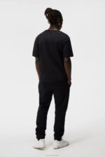 Alpha T-shirt Black Men J.Lindeberg Clothing 66XF3 - Image 2