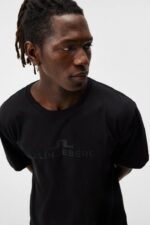 Alpha T-shirt Black Men J.Lindeberg Clothing 66XF3 - Image 4