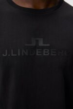 Alpha T-shirt Black Men J.Lindeberg Clothing 66XF3 - Image 5