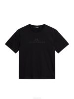 Alpha T-shirt Black Men J.Lindeberg Clothing 66XF3 - Image 6