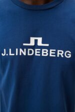Alpha T-shirt Estate Blue Men J.Lindeberg Clothing 66XF2 - Image 5