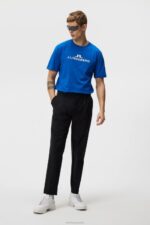 Alpha T-shirt Lapis Blue Men J.Lindeberg Clothing 66XF180 - Image 3