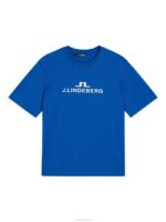 Alpha T-shirt Lapis Blue Men J.Lindeberg Clothing 66XF180 - Image 5