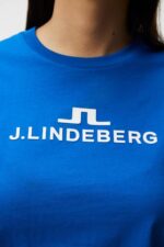 Alpha T-shirt Lapis Blue Women J.Lindeberg Clothing 66XF1414 - Image 4