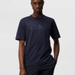 Alpha T-shirt Navy Men J.Lindeberg Clothing 66XF178