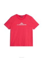Alpha T-shirt Rose Red Women J.Lindeberg Clothing 66XF1322 - Image 5