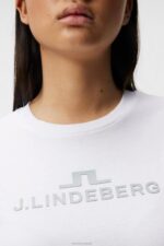 Alpha T-shirt White Women J.Lindeberg Clothing 66XF1413 - Image 4