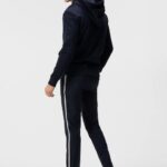 Alpha Zip Hood Navy Men J.Lindeberg Clothing 66XF639