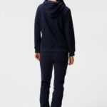Alpha Zip Hood Navy Women J.Lindeberg Clothing 66XF1889