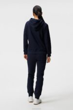 Alpha Zip Hood Navy Women J.Lindeberg Clothing 66XF1889