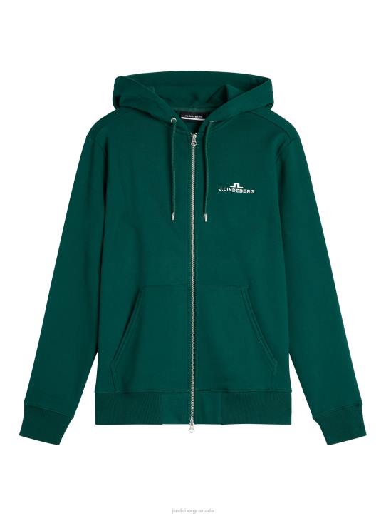 Alpha Zip Hood Rain Forest Men J.Lindeberg Clothing 66XF638 - Image 4