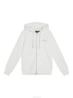 Alpha Zip Hood White Women J.Lindeberg Clothing 66XF1890 - Image 5
