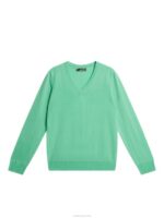 Amaya Knitted Sweater Jade Cream Women J.Lindeberg Clothing 66XF1810 - Image 5
