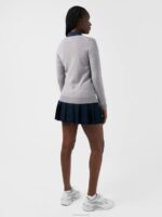 Amaya V-Neck Golf Sweater Grey Melange Women J.Lindeberg Clothing 66XF2837