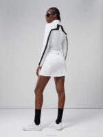 Amelie Mid Golf Skirt White Women J.Lindeberg Clothing 66XF1692