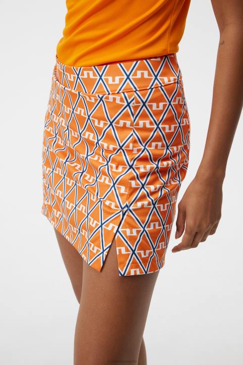 Amelie Mid-Length Print Skirt Exuberance Diamond Women J.Lindeberg Clothing 66XF1580 - Image 3