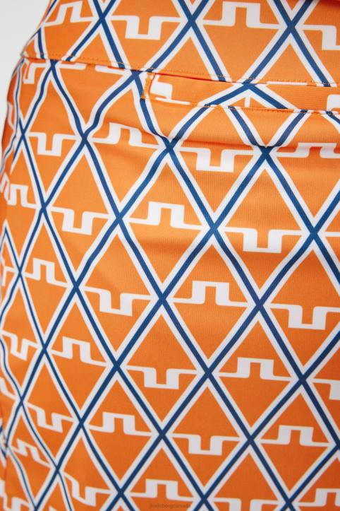 Amelie Mid-Length Print Skirt Exuberance Diamond Women J.Lindeberg Clothing 66XF1580 - Image 4