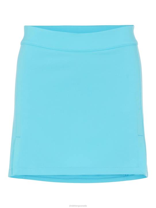 Amelie Mid-Length Skirt Beach Blue Women J.Lindeberg Clothing 66XF2744 - Image 4
