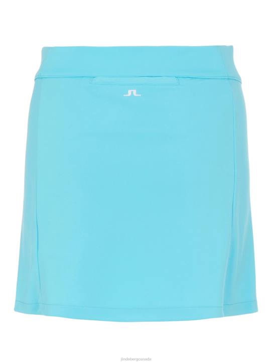 Amelie Mid-Length Skirt Beach Blue Women J.Lindeberg Clothing 66XF2744 - Image 5