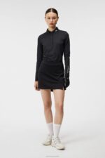 Amelie Mid-Length Skirt Black Women J.Lindeberg Clothing 66XF1582 - Image 2
