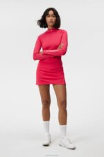 Amelie Mid-Length Skirt Rose Red Women J.Lindeberg Clothing 66XF1587 - Image 2