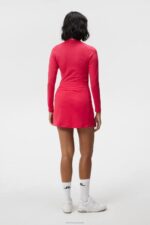 Amelie Mid-Length Skirt Rose Red Women J.Lindeberg Clothing 66XF1587