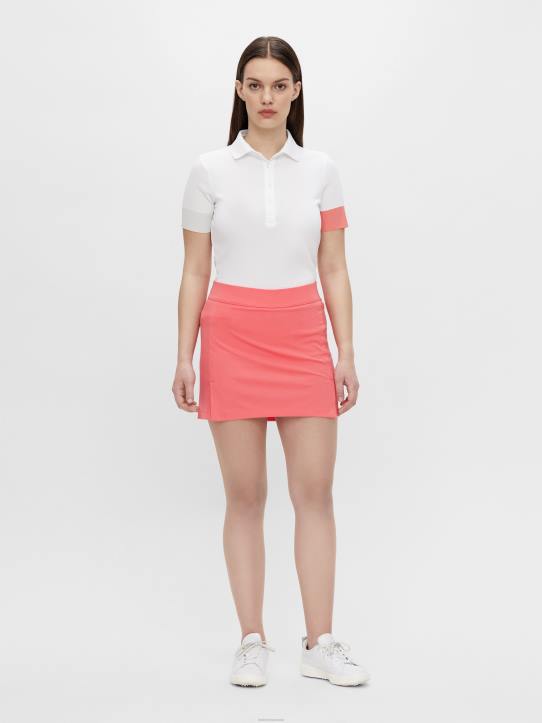 Amelie Mid-Length Skirt Tropical Coral Women J.Lindeberg Clothing 66XF2749 - Image 3