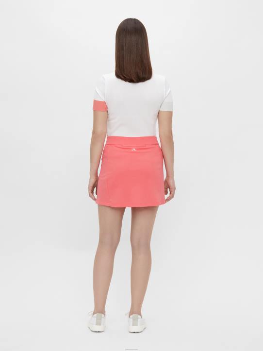 Amelie Mid-Length Skirt Tropical Coral Women J.Lindeberg Clothing 66XF2749 - Image 4