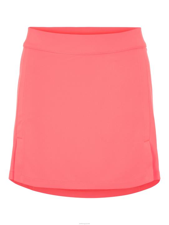 Amelie Mid-Length Skirt Tropical Coral Women J.Lindeberg Clothing 66XF2749 - Image 5