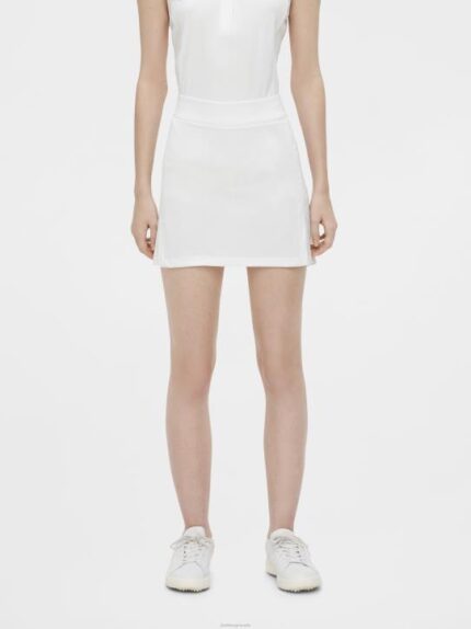 Amelie Mid-Length Skirt White Women J.Lindeberg Clothing 66XF2745