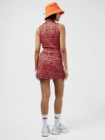 Amelie Mid Print Golf Skirt Faded Rose Animal Women J.Lindeberg Clothing 66XF2716