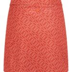 Amelie Mid Print Golf Skirt Faded Rose Bridge Monogram Women J.Lindeberg Clothing 66XF2718