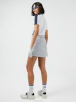 Amelie Mid Print Golf Skirt Navy Bridge Monogram Women J.Lindeberg Clothing 66XF2715