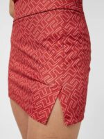 Amelie Print Golf Skirt Faded Rose Bridge Monogram Women J.Lindeberg Clothing 66XF2722 - Image 3