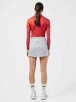 Amelie Print Golf Skirt Navy Bridge Monogram Women J.Lindeberg Clothing 66XF2721