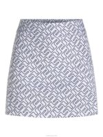 Amelie Print Golf Skirt Navy Bridge Monogram Women J.Lindeberg Clothing 66XF2721 - Image 4