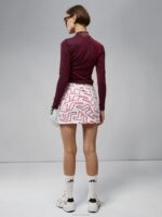 Amelie Print Skirt Bridge Swirl White Women J.Lindeberg Clothing 66XF2663 - Image 2