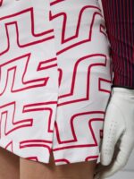 Amelie Print Skirt Bridge Swirl White Women J.Lindeberg Clothing 66XF2663 - Image 4
