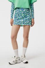 Amelie Print Skirt Caldera Jade Cream Women J.Lindeberg Clothing 66XF1577