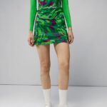 Amelie Print Skirt Canimol Green Women J.Lindeberg Clothing 66XF2664
