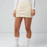 Amelie Print Skirt White Monogram check Women J.Lindeberg Clothing 66XF2665