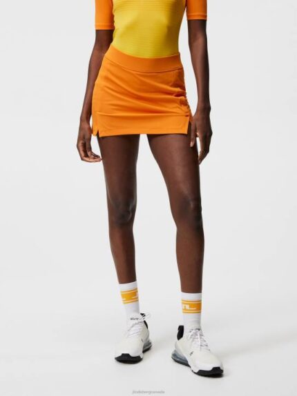 Amelie Skirt Russet Orange Women J.Lindeberg Clothing 66XF1651