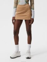 Amelie Skirt Tiger Brown Women J.Lindeberg Clothing 66XF1655